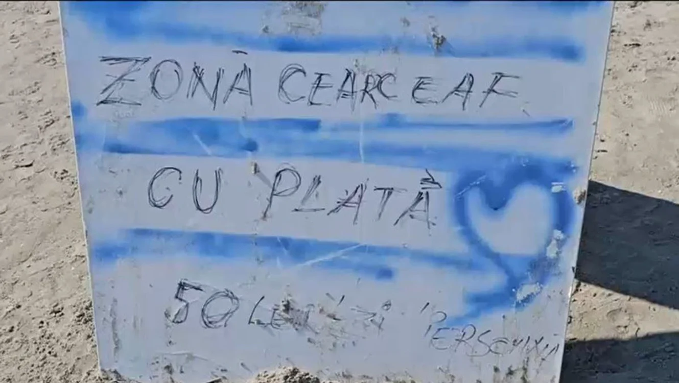 50 de lei să stai pe jos la Mamaia / foto: captura Digi24