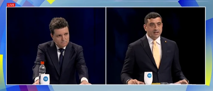 Direfenţa dintre Nicuşor Dan şi George Simion este sub 1%. FOTO: captură video