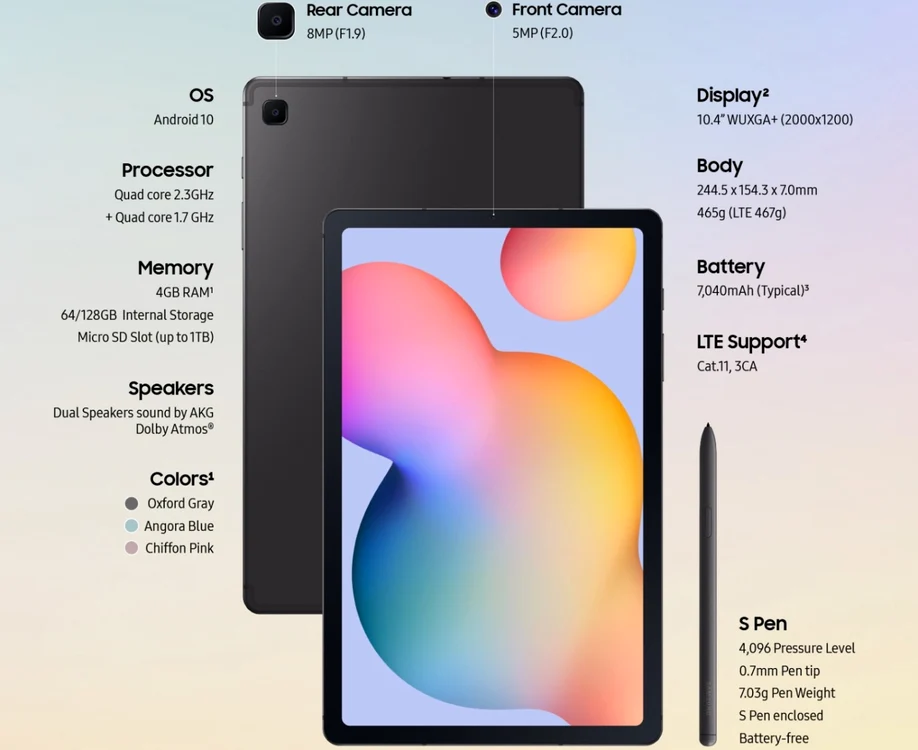 tableta Samsung Galaxy Tab S6 Lite