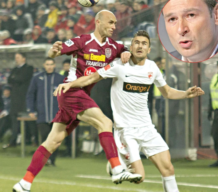 
    Gabi Mureşan a “betonat” apărarea CFR-ului şi  a punctat decisiv,  ducându-şi echipa în  semifinalele Cupei României  