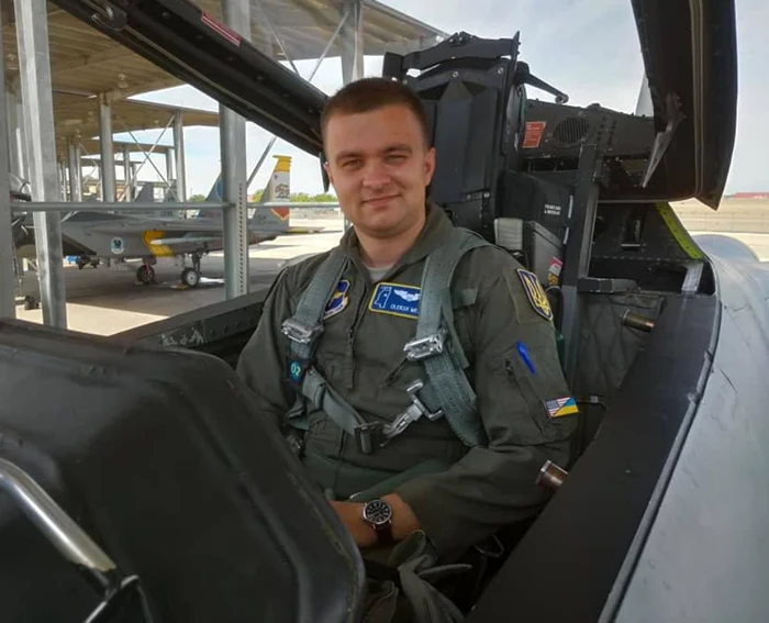 Pilotul ucrainean Oleksii Mes a fost înmormântat vineri FOTO Captură foto