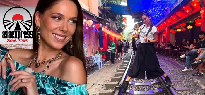 Irina Fodor este prezentatoarea Asia Express foto: colaj Click!