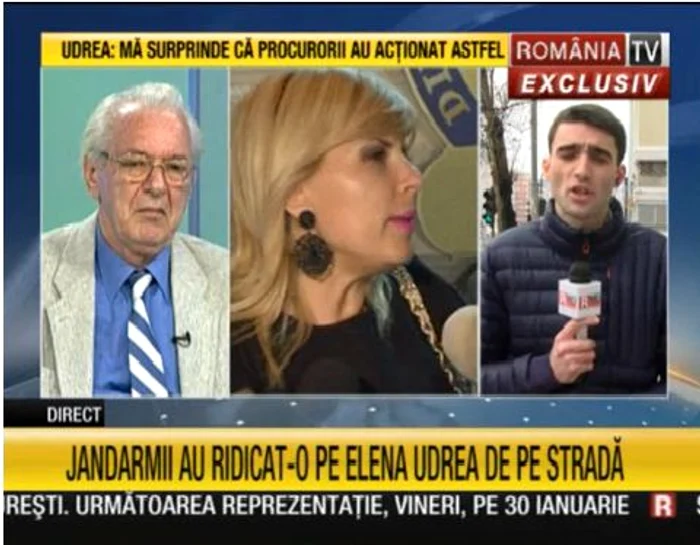 Elena Udrea a fost ridicată de jandarmi