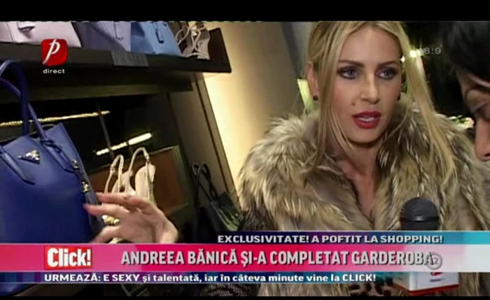 Andreea Bănică nu ratează nici un prilej pentru a-și înoi garderoba