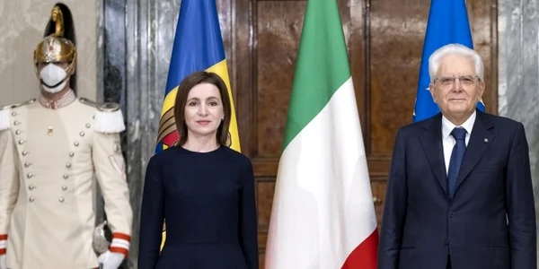Maia Sandu si Sergio Mattarella