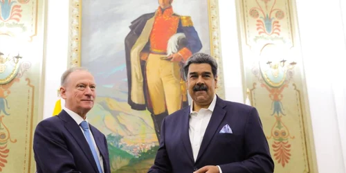 Preşedintele venezuelean Nicolas Maduro și Nikolai Patrușev Foto Twitter Nicolas Maduro jpg