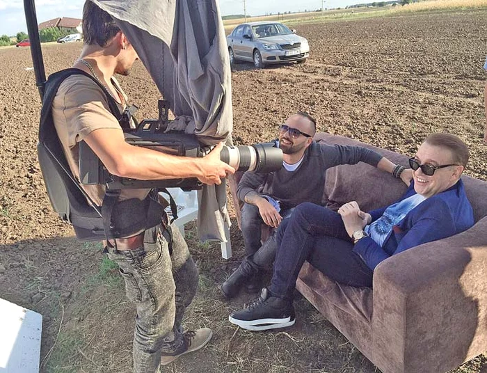 Artistul a fost foarte  relaxat pe toată perioada filmărilor