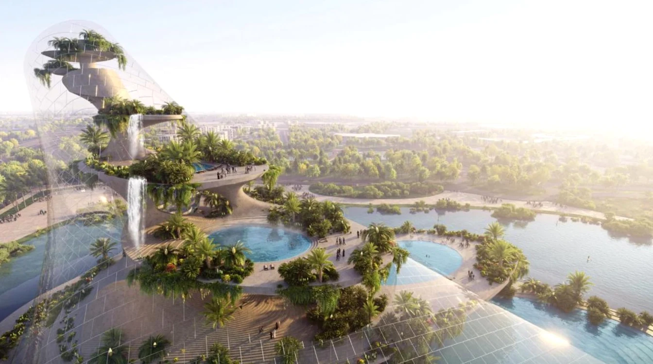 „Therme Dubai - Islands in the Sky” va include grădini botanice suspendate. Sursa foto: Diller Scofi
