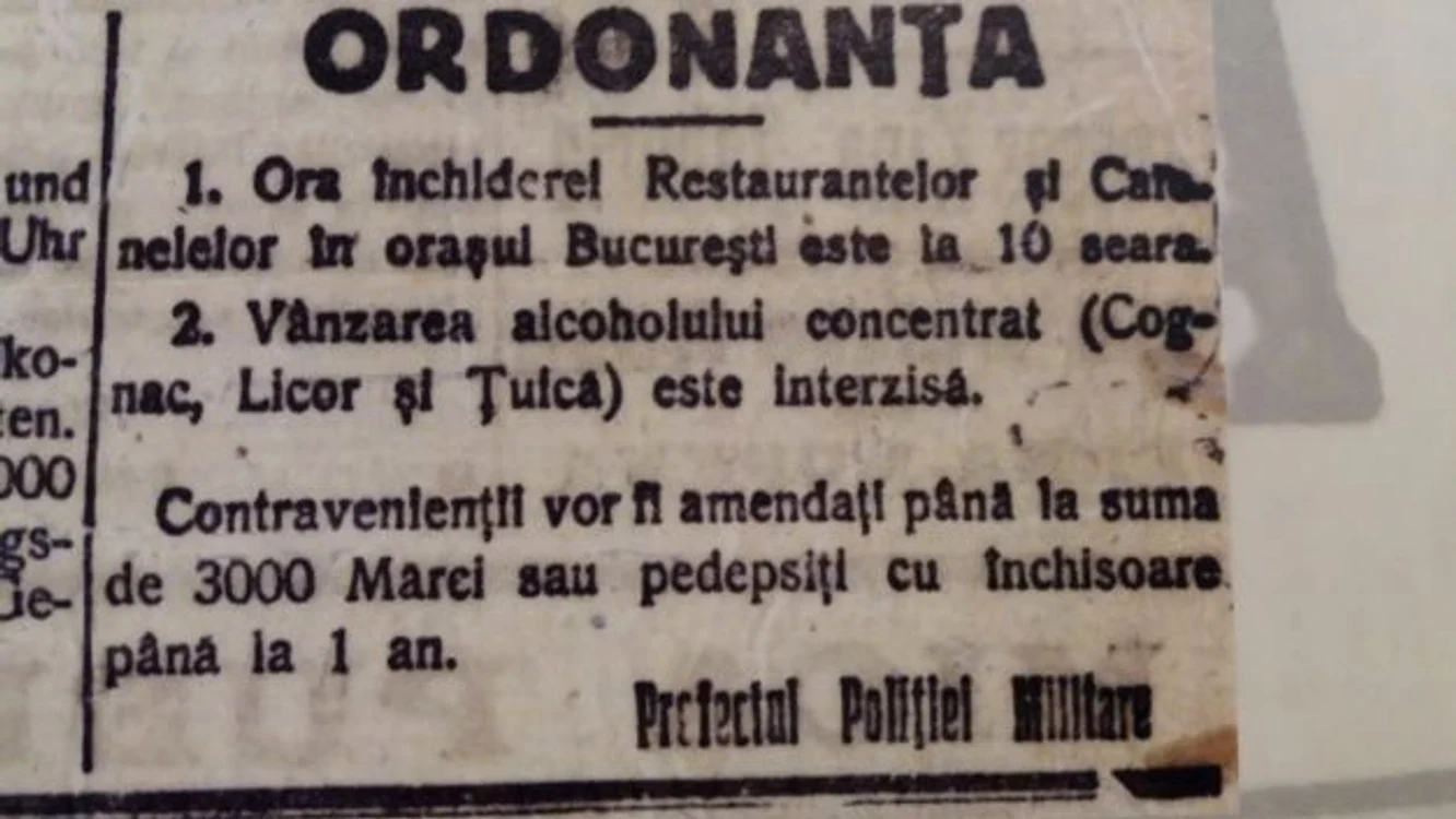 Anunţuri oficiale privind interdicţiile stabilite de germani FOTO Muzeul Brăilei