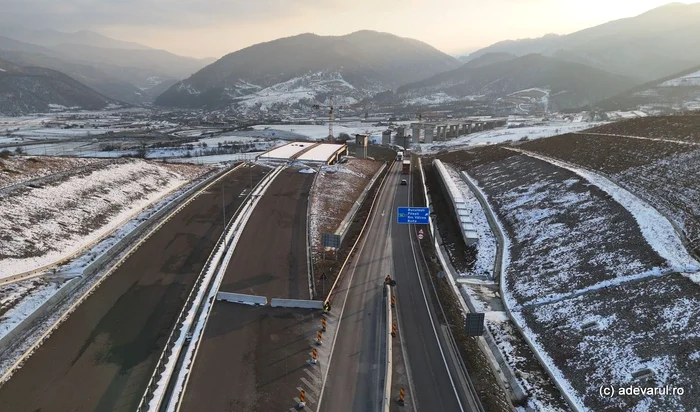 Autostrada Sibiu - Pitești în șantier. Foto: Daniel Guță. ADEVĂRUL
