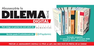 Abonează te la Dilema veche digital și cîștigă un raft plin de cărți de la Humanitas! jpeg