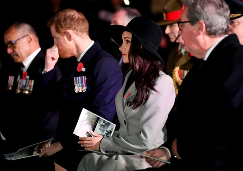 Prince Harry And Meghan Markle Attend Anzac Day Services jpeg