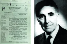 Filă din dosarul deschis pe numele doctorului Eugen Aburel (dreapta): invitaţie la un congres internaţional pe teme de fertilitate şi sterilitate, organizat la Rio de Janeiro, în 1962