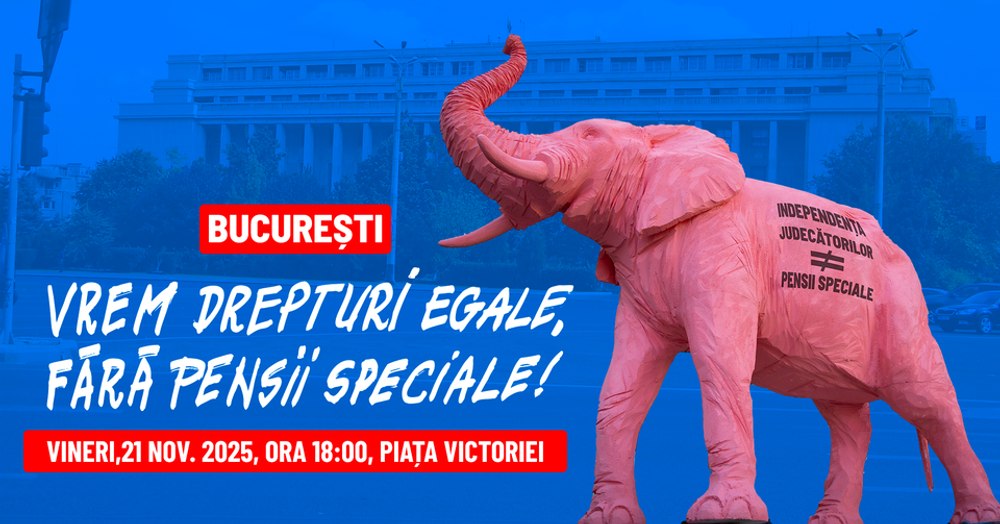 Protest, vineri, în Piața Victoriei: „Vrem drepturi egale, fără pensii speciale!”