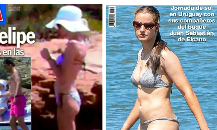 Letizia și Leonor în bikini  jpg