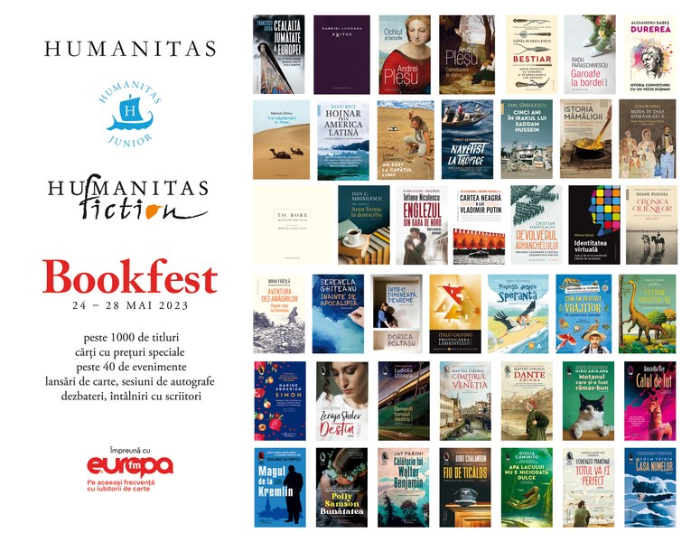 Humanitas la Bookfest 2023: lansări, sesiuni de autografe și cărți la reducere. Ce scriitori străini vor participa la eveniment