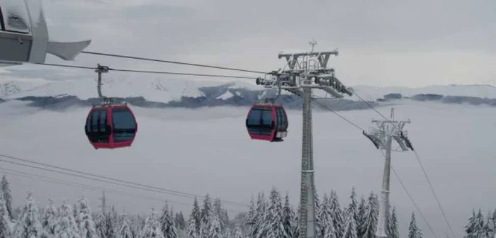 Instalațiile pe cablu, oprite în Poiana Brașov FOTO Arhivă Adevărul