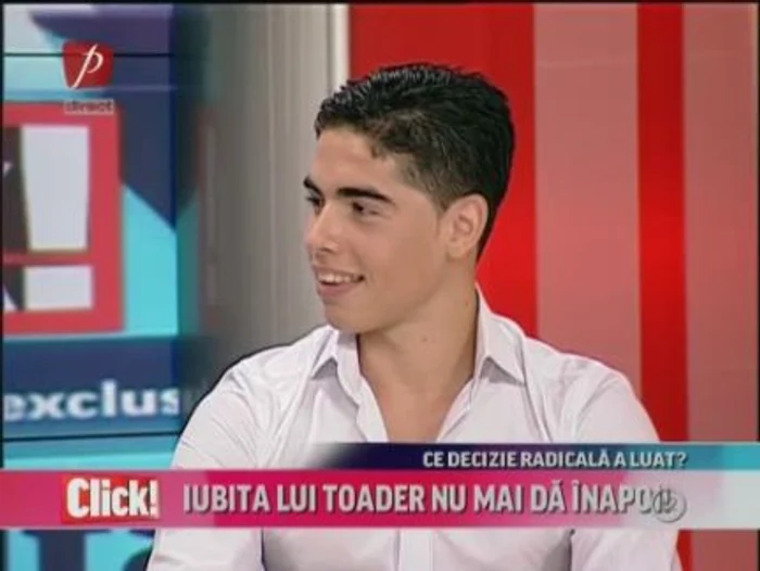 Maximilian în platoul emisiunii Click!