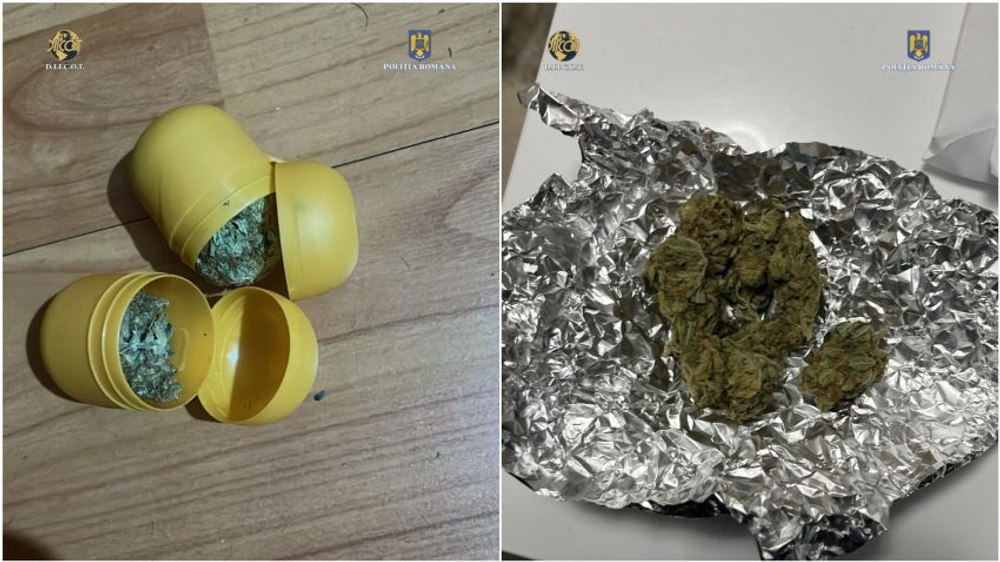 Droguri în surprizele din ouă Kinder, în urma perchezițiilor în Mehedinți și Ilfov. Patru persoane arestate