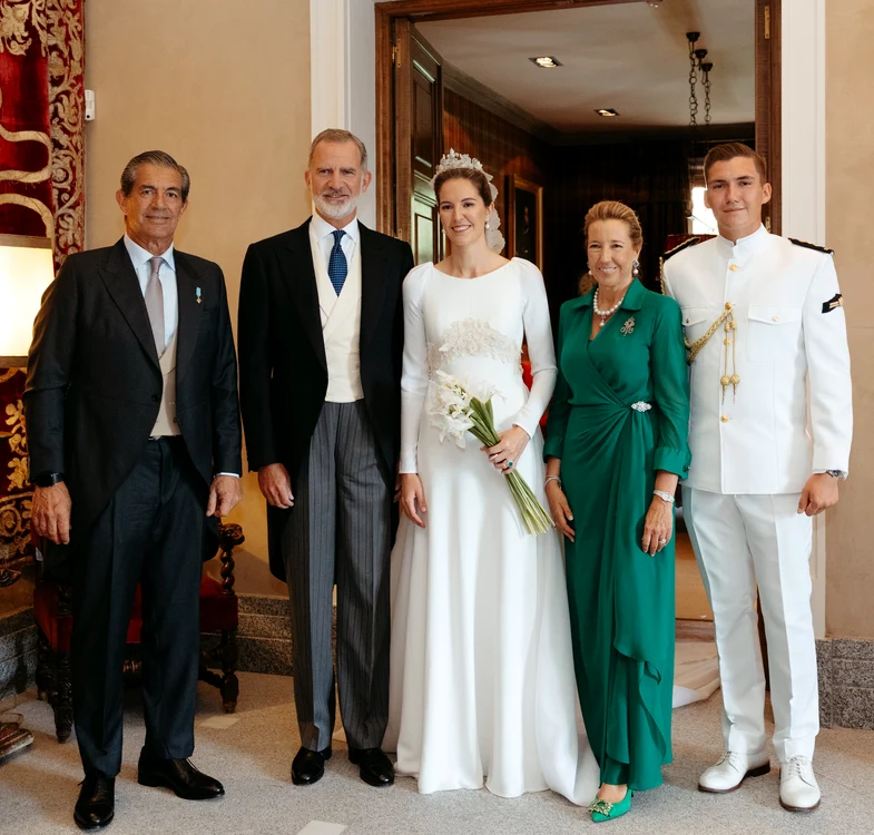 Regele Felipe la nunta finei lui, Victoria Lopez-Quesada de Bourbon-Două Sicilii. 