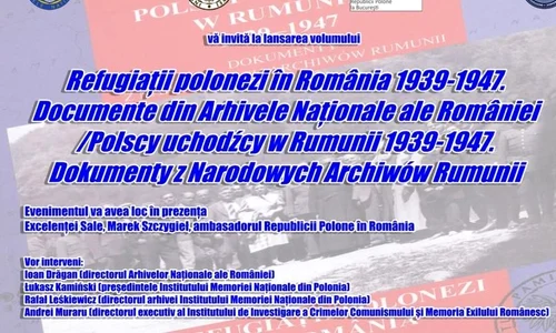 Lansarea volumului Refugiați polonezi în România 1939 1947  Documente din Arhivele Naţionale ale României jpeg