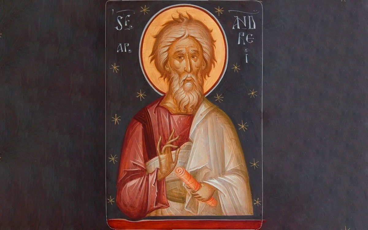 Sfântul Apostol Andrei. Icoană de Gabriel Toma Chituc