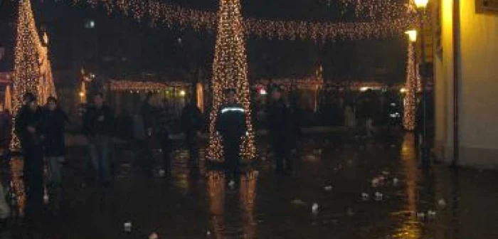 După focul de artificii, târgujienii s-au îndreptat spre case