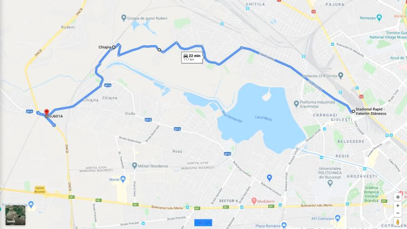 Conexiunea cartierului Giulești cu Autostrada București-Pitești se face prin DC21  