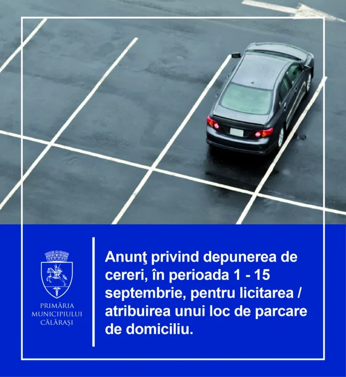 Se depun cereri la Primărie pentru obţinerea unui loc de parcare de domicliu FOTO Facebook/PMC