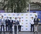Reprezentantii aliantei USR-PLUS si PNL au prezentat situatia candidaturilor comune la primariile din Bucuresti Ludovic Orban Nicusor Dan Dan Barna FOTO Inquam Photos / Octav Ganea