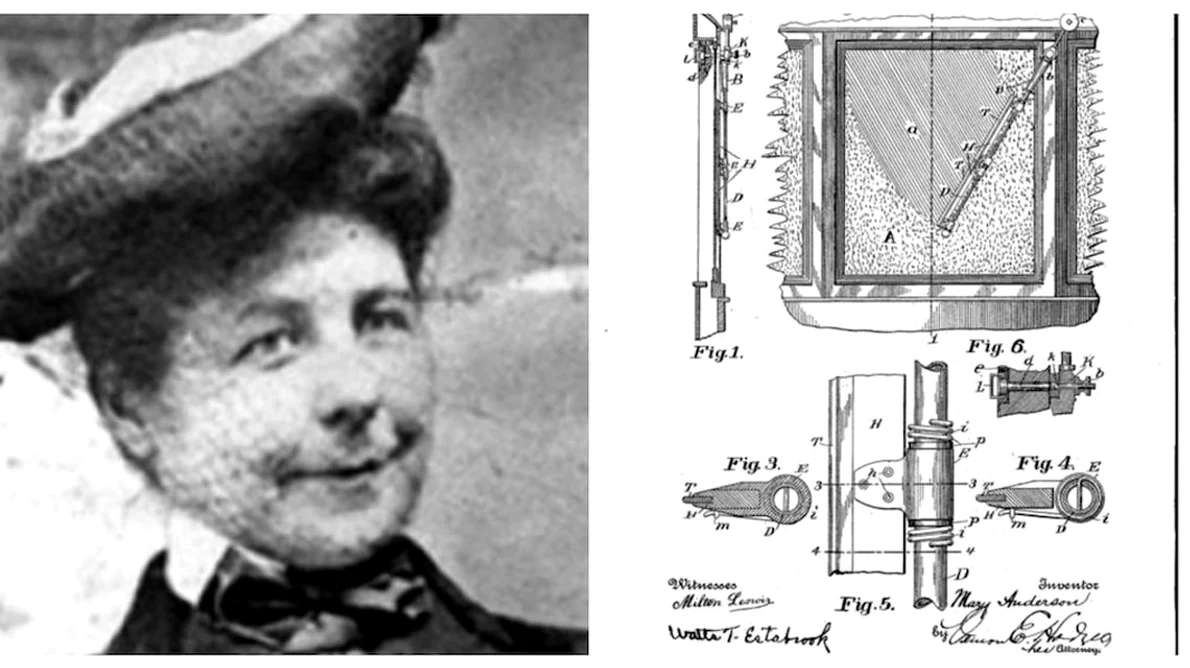 Cum a inventat Mary Anderson ștergătorul de parbriz jpeg