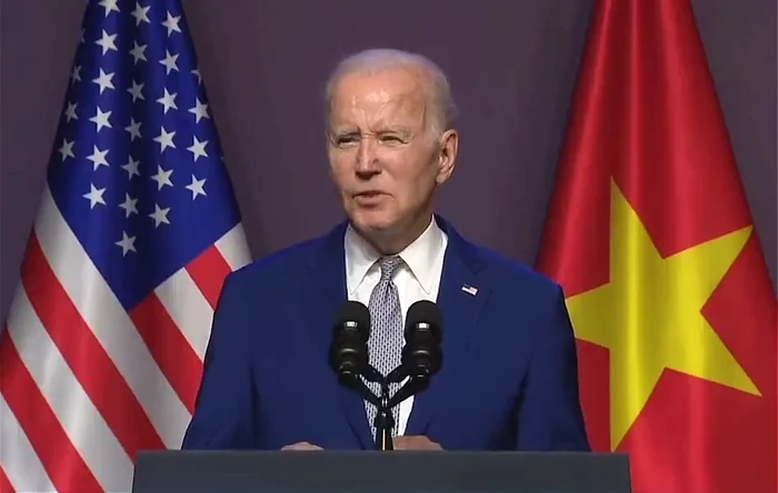 Joe Biden, conferință de presă în Vietnam FOTO Captură Twitter