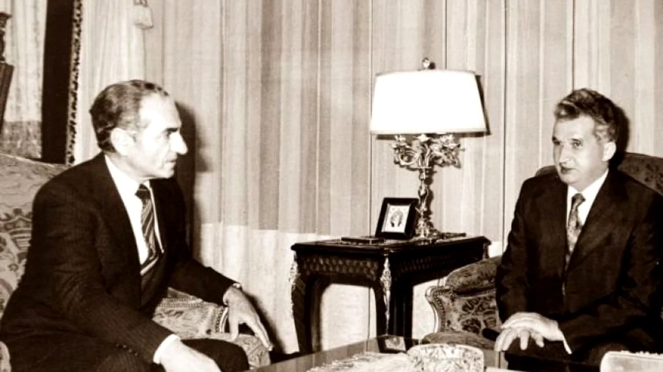 Ceaușescu în vizită în Iran 