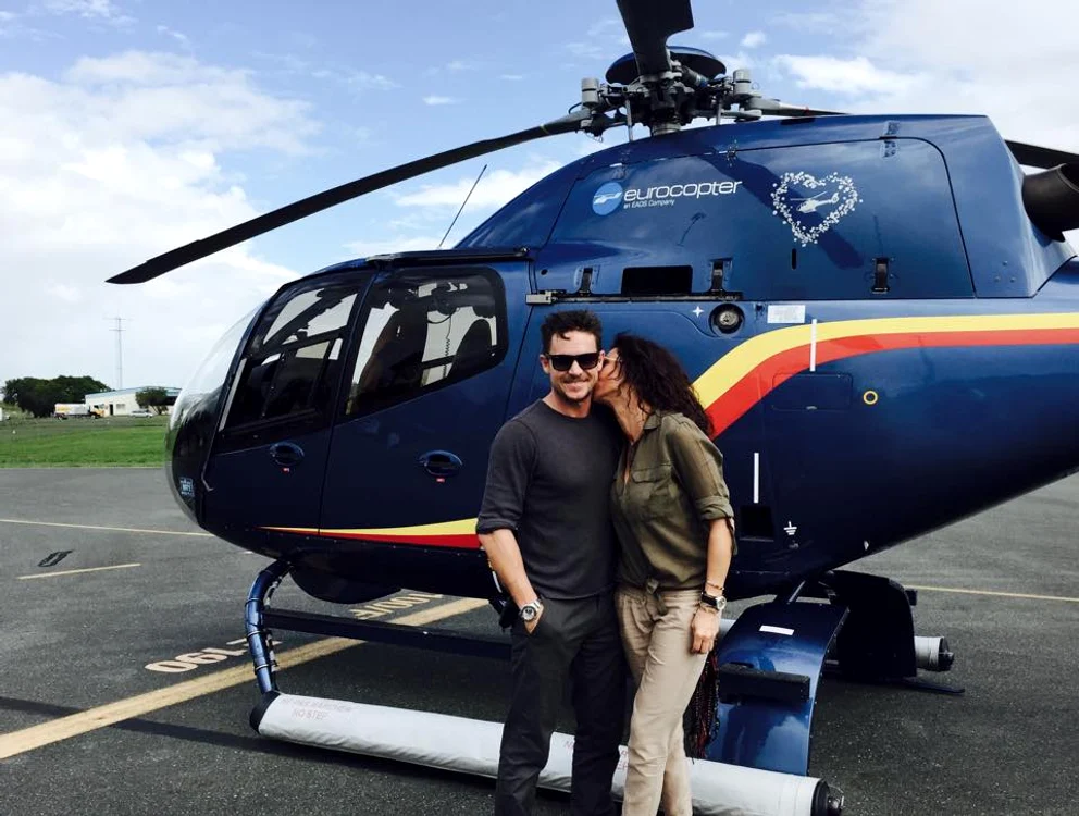Mihaela Rădulescu împarte săruturi dulci iubitului ei, Felix Baumgartner