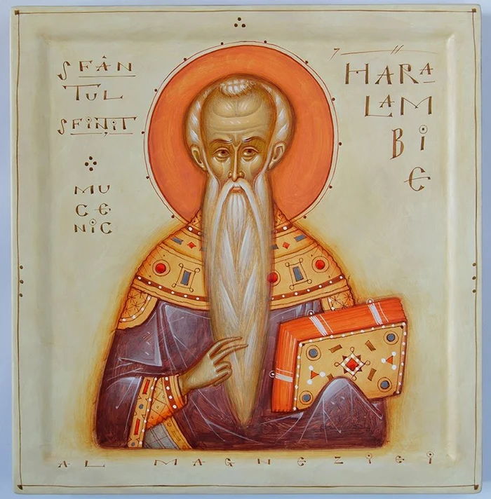 Sfântul Mucenic Haralambie (icoană de Gabriel Toma Chituc)