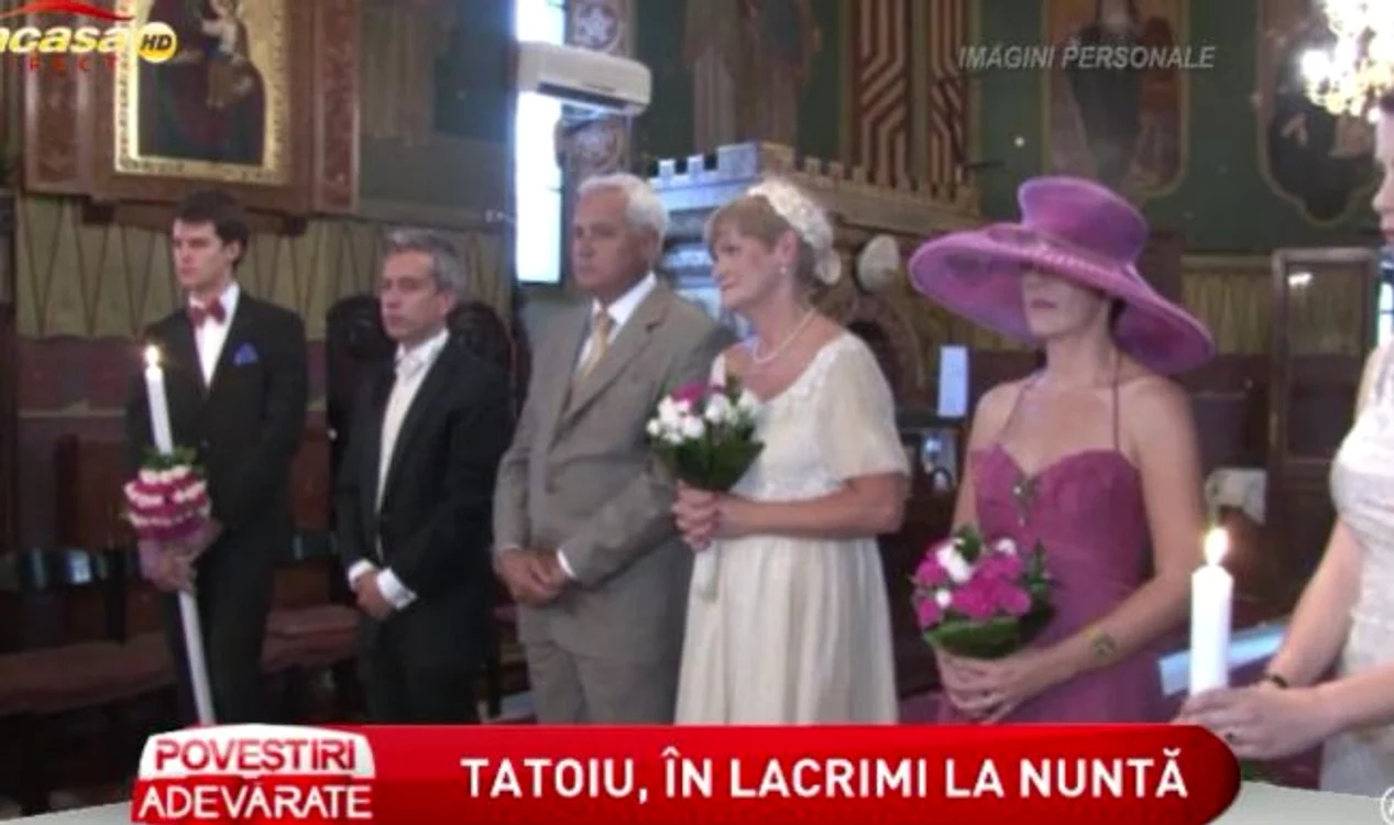 Monica şi soţul ei au fost foarte emoţionaţi la reînoirea jurămintelor (captură: Acasă TV)