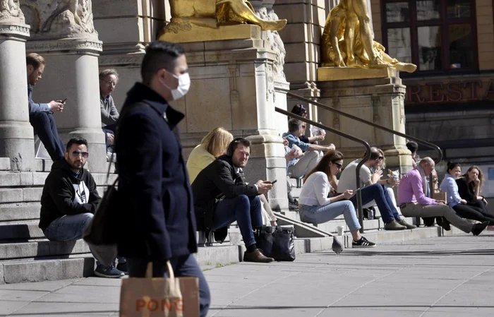 Oraşul Stockholm în vremea pandemiei de coronavirus FOTO EPA-EFE