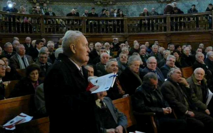 Vitalie Belousov, în aula Universităţii "Al. I. Cuza" din Iaşi FOTO UTI Iaşi