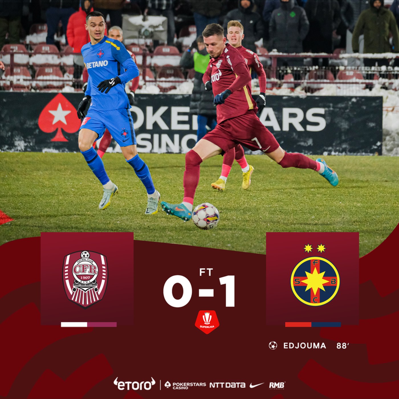 CFR 1907  VICTORIE ÎN GRUIA! CFR CLUJ – FC HERMANNSTADT 1-0