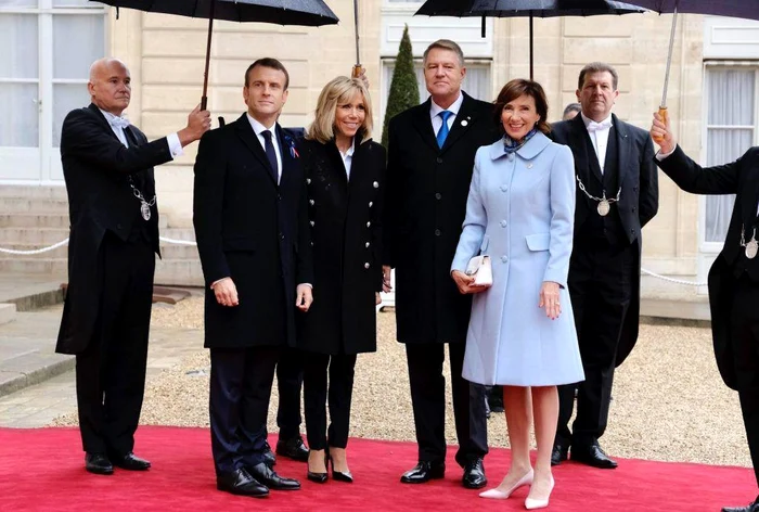 Ţinuta purtată şi în 2018 la întâlnirea cu preşedintele Franţei.