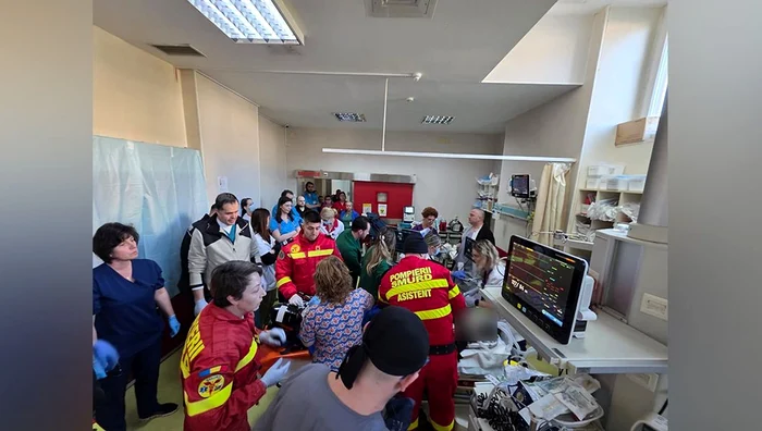 Imagine de la Spitalul Sfântul Spiridon din Iași după accident / foto: social media