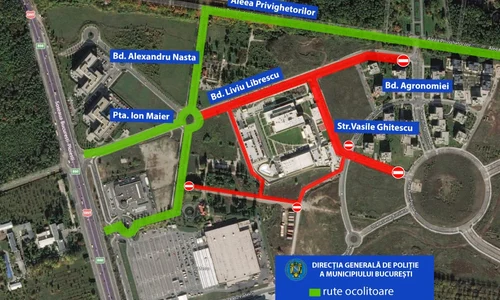 Harta restricțiilor rutiere elaborată de Poliția Rutieră jpeg
