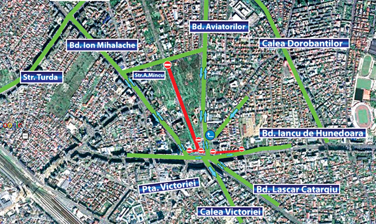 Mitingul din  Piaţa Victoriei  perturbă traficul