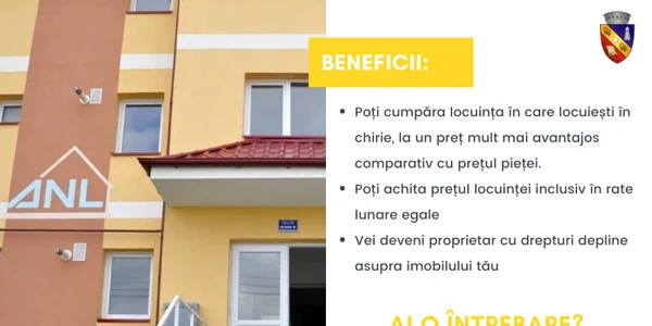 slobozia locuintele anl inchiriate pot fi cumparate |FOTO Faceb/Mun Slobozia