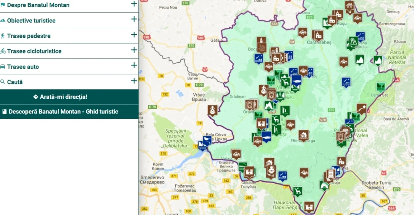 Aplicatia are un meniu simplu si poate fi accesată de pe smartphone sau de pe computer