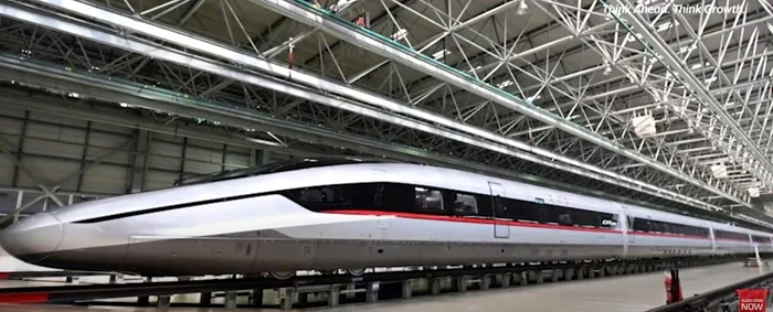 Cel mai rapid tren din lume se află în teste la Beijing / foto: captura video