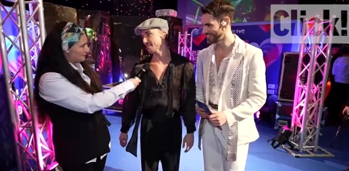 Emil Rengle și Alejandro, în culisele Eurovision România foto: Click!