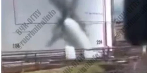 Atac rafinărie Rusia FOTO captură foto jpg