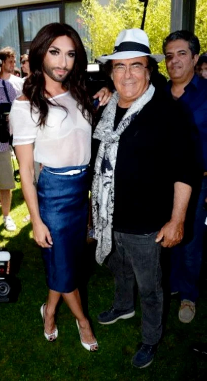 Al Bano şi Conchita Wurst, în culisele spectacolului din AustriaFOTO Facebook