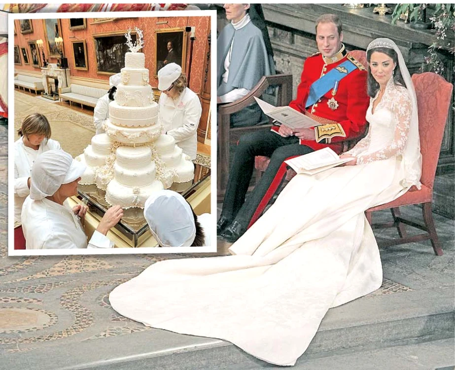 2011. Prinţul William şi Kate Middleton au avut un tort de 8 etajeap